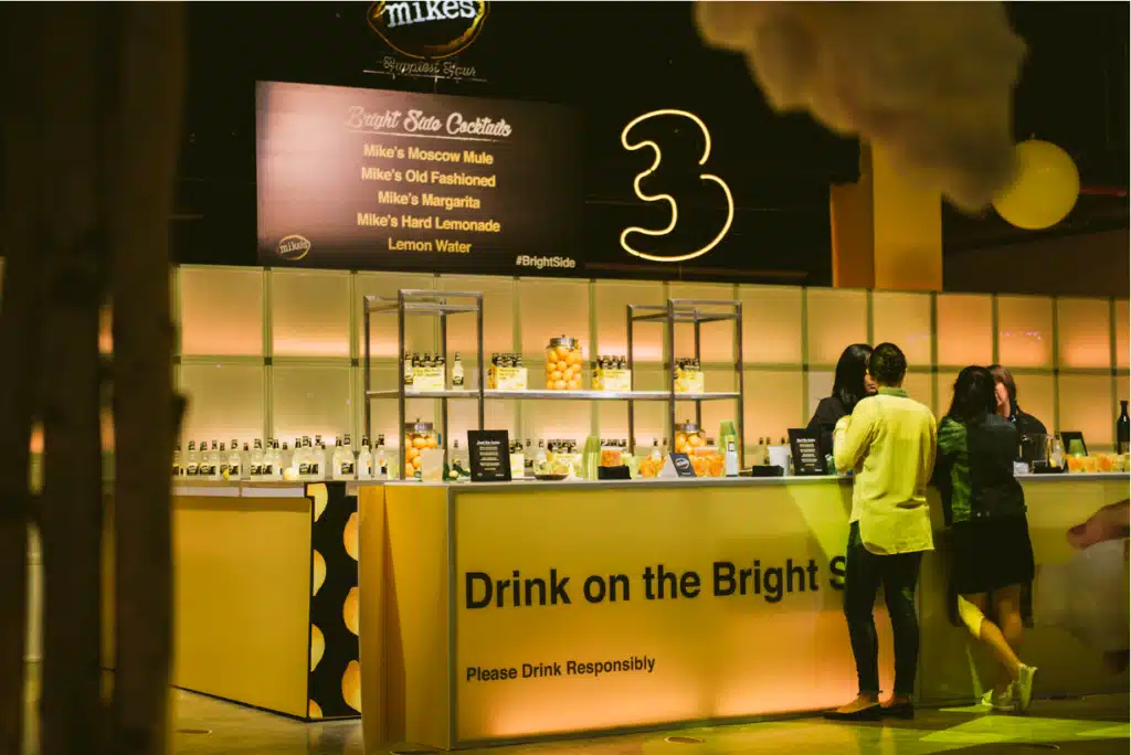 Custom Branded Bars for Mike's Hard Lemonade