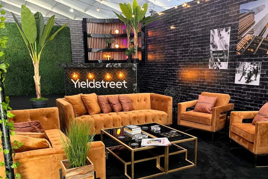 YieldStreet Custom Lounge Setup