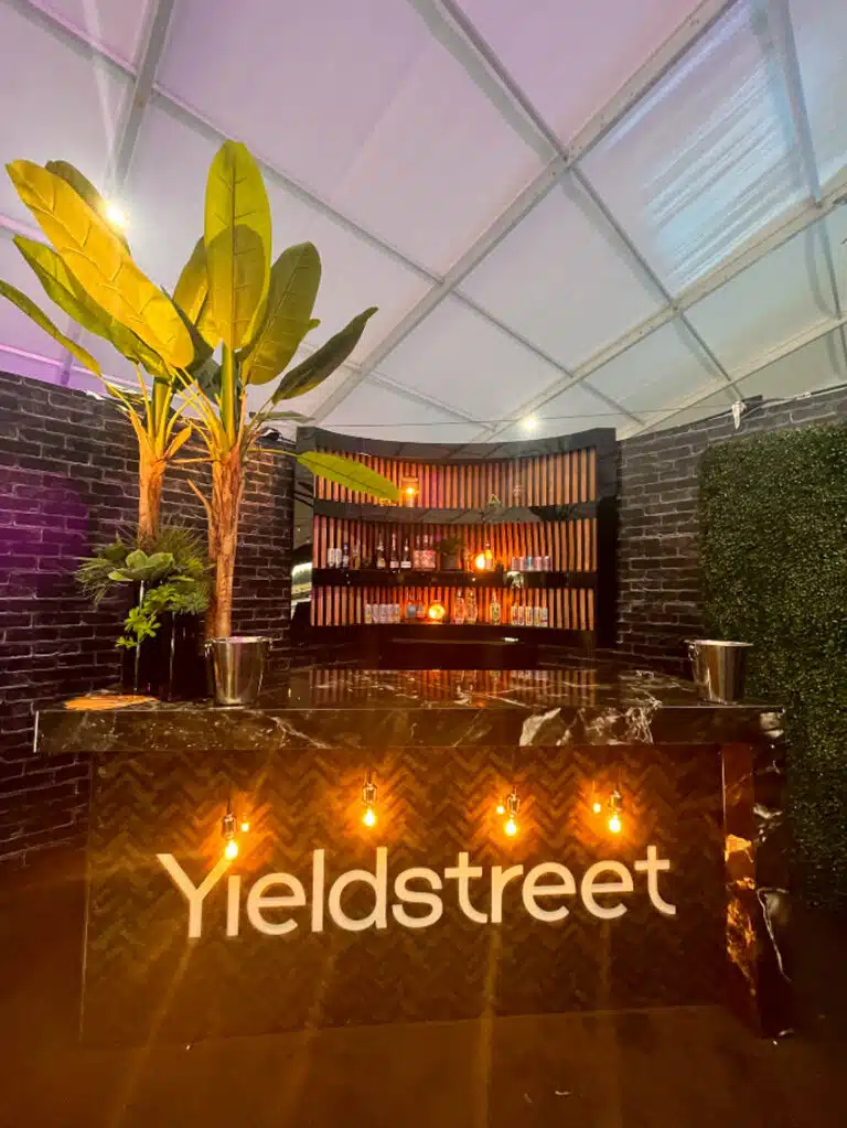 YieldStreet Custom Bar & Back Bar