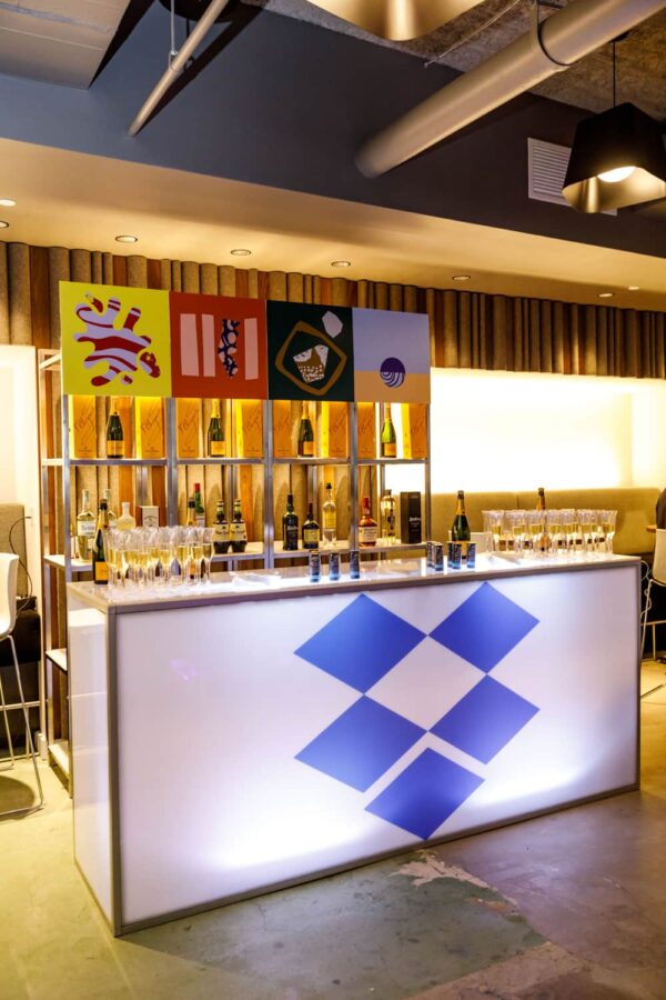 Illuminated LED bar rental
