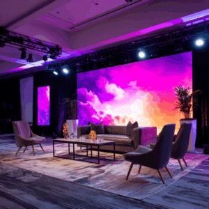 Modular LED video wall rentals in Connecticut for corporate events