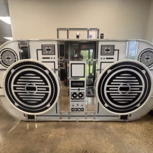 Giant Boom Box DJ Booth Rental