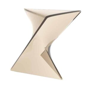 Z SIDE TABLE - TAN/CLEAR