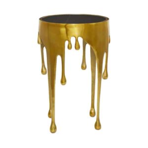 DRIP SIDE TABLE - GOLD