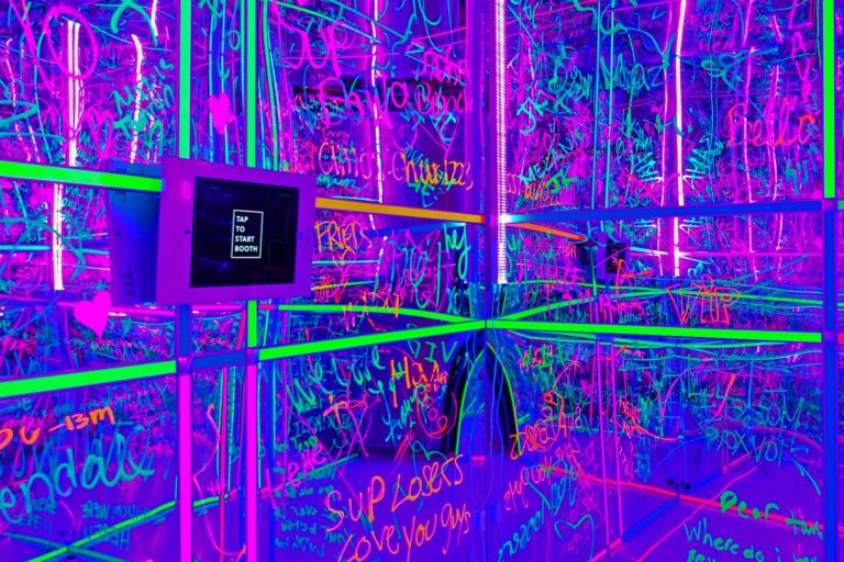 Black Light Photo Booth Rentals by EventFab