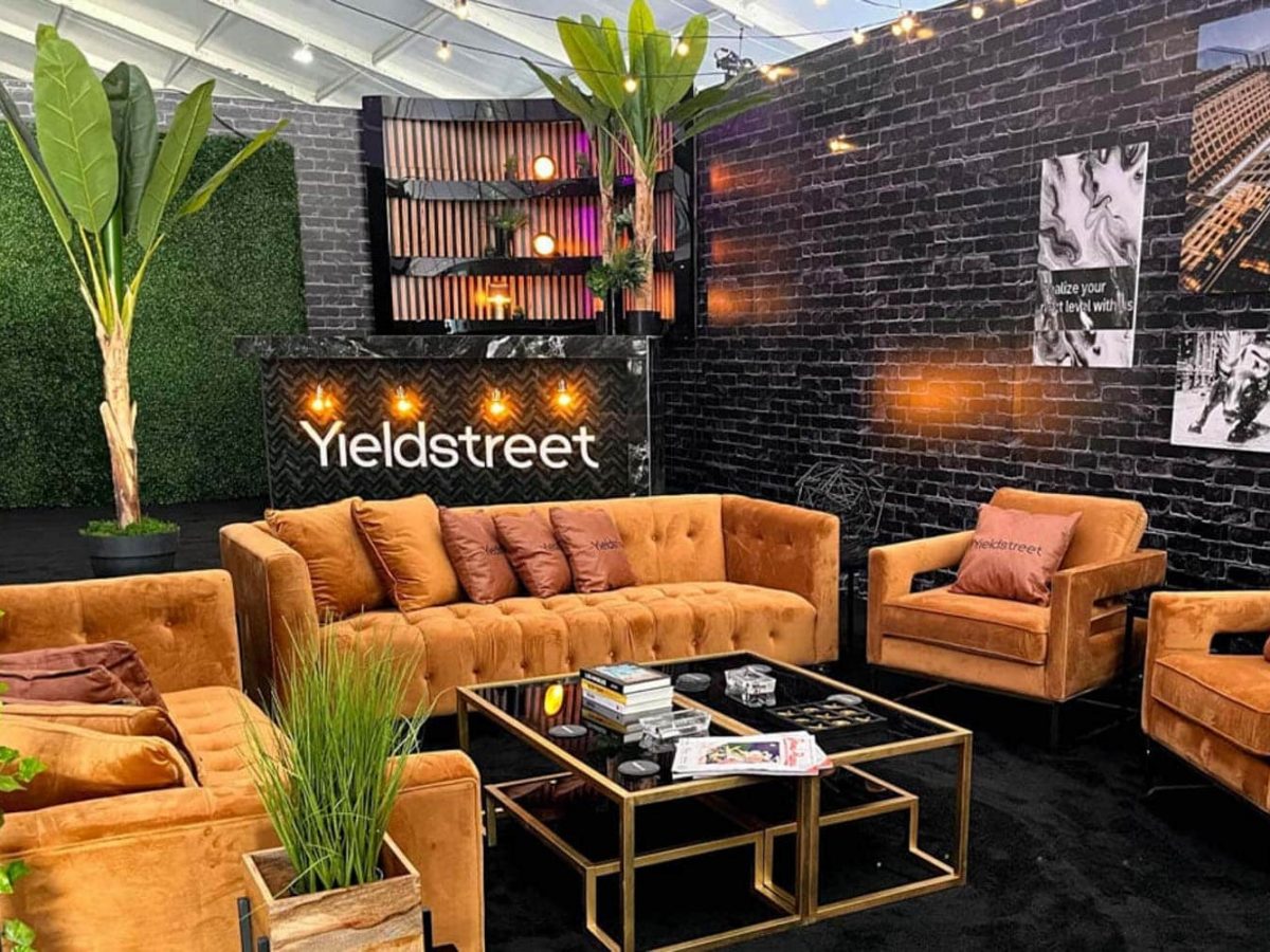 YieldStreet Custom Lounge Setup