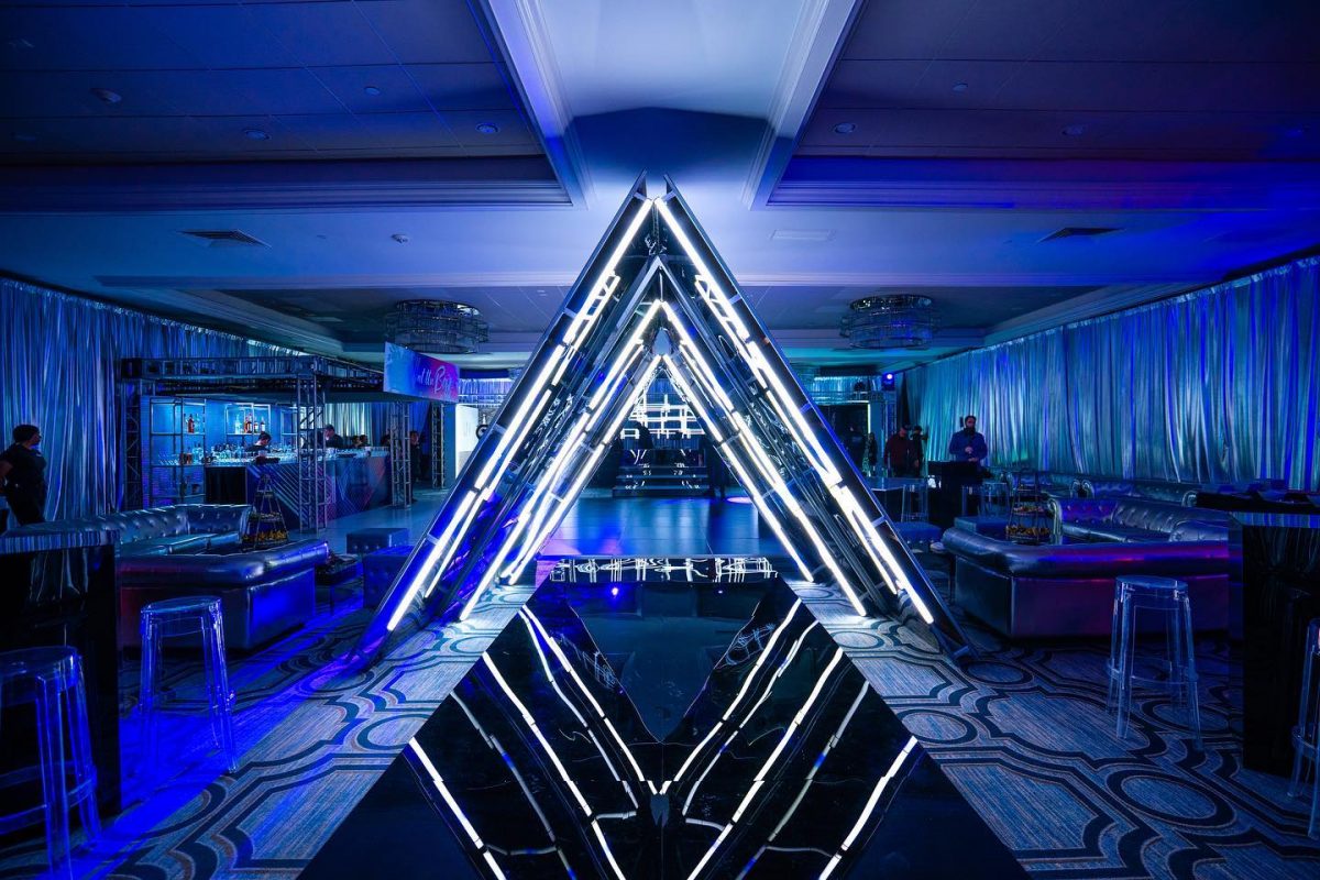 Triangle LED Portal for Rent in NYC, CT, MA, & RI